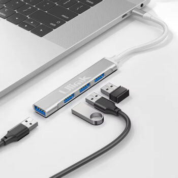 MINI HUB DE 4 PUERTOS USB-A